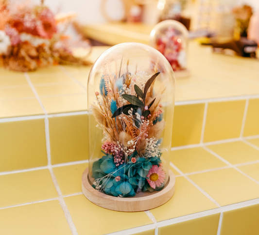 Fleurs séchées sous cloche 🔔