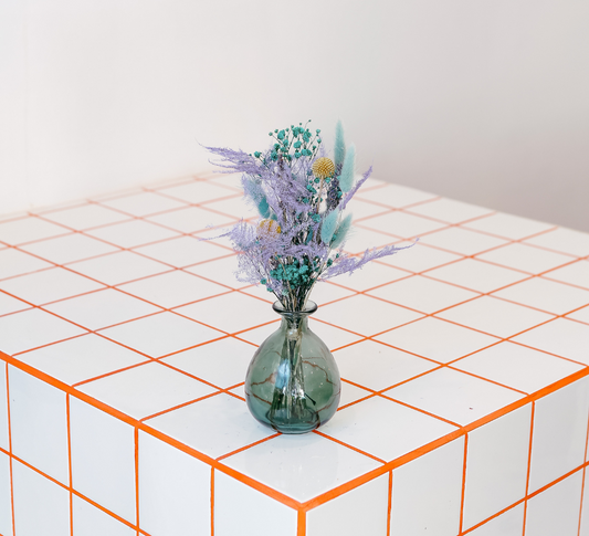 Mini-bouquet séché & son vase assorti 💚